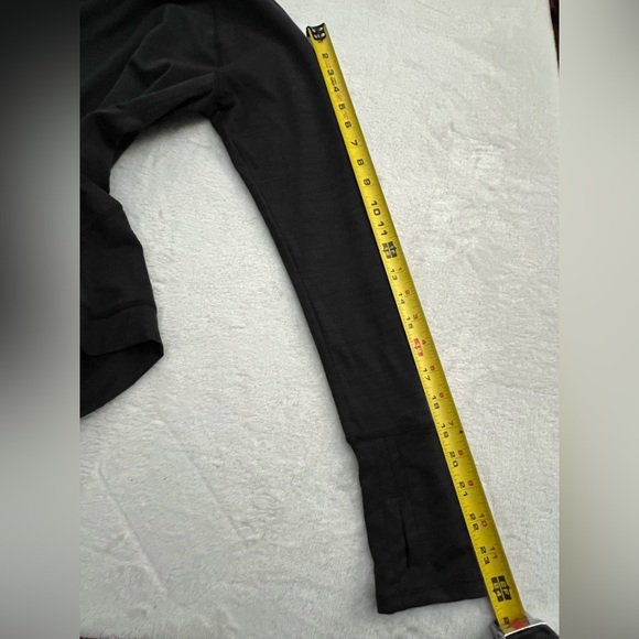 Apana Black Hoodie Athleisure Asymmetrical Top, Size M - Picture 10 of 13